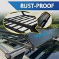Roof Rack Cargo Basket, Anti-Rust Rooftop Cargo Carrier withRemovable Wind Fairing