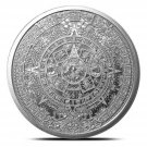 Collectible Silver 999 Fine One Troy Ounce Aztec Calendar , Eagle Warrior Emperor of Tenochtitlan