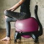 Balance Ball Chair with Back Support for Home and Office- Fushia
