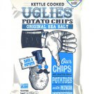 Chip Maniac- UGLIES 12 Pack Kettle Cooked Sea Salt Potato Chips - Gluten Free, Kosher, Non-GM
