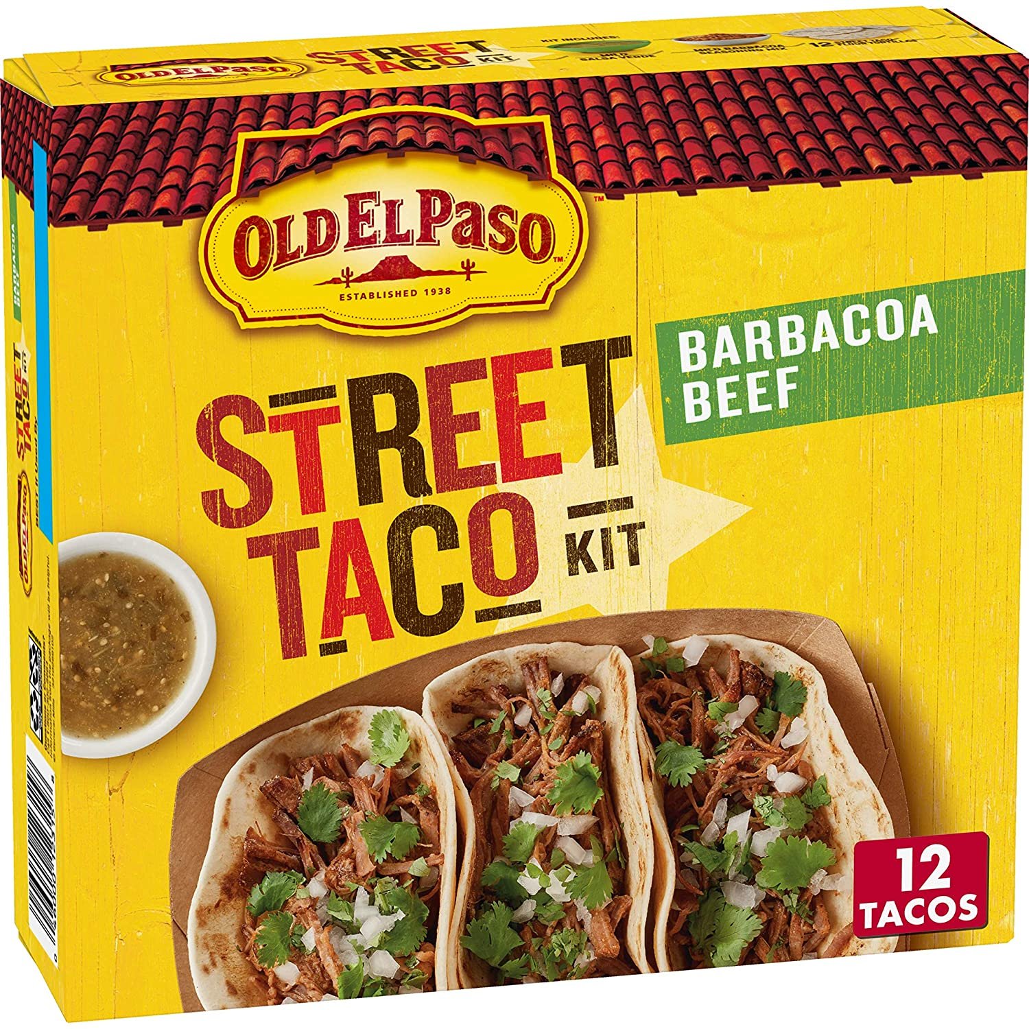 Old El Paso Street Taco Kit, Barbacoa Beef, 11.3oz (Pack of 6)