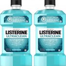 Listerine Ultraclean Oral Care Antiseptic Mouthwash  Cool Mint, 1 L, /33.8 oz Pack of 2