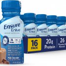 Ensure Enlive Meal Replacement Shake, 20g Protein, Chocolate, 8 fl oz, 16-Pack
