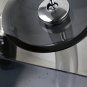 Tempered Glass Hand Painted Waterfall Spout Basin Black Tap Bathroom Sink