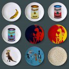 Andy Warhol Pop Art Decorative Plate Ceramic Round Display Dish Campbell's Soup and other
