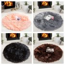 3x3 feet - HYSEAS Faux Sheepskin Fur Area Rug Pink,  Fluffy Soft Fuzzy Plush