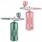 Oxygen Injector Mini Air Compressor Kit Air-Brush Paint Spray Gun Airbrush-nail- tatoo cake