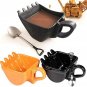 3D Yellow Excavator Bucket Model Cafe Coffee Mug With Spade Shovel Spoon