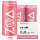 ZOA -White Peach -  Energy Drink Sugar Free Energy Drink- 2Fl Oz (Pack of 12)