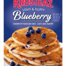 Krusteaz Light Fluffy Complete Pancake Mix Just Add Water, Blueberry, 25.2oz  (Pack of 2))