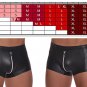 Boxer Sexy Men Boxers PU Leather Male Shorts Underpants Slip Gay Penis Pouch