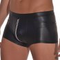 Boxer Sexy Men Boxers PU Leather Male Shorts Underpants Slip Gay Penis Pouch