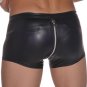 Boxer Sexy Men Boxers PU Leather Male Shorts Underpants Slip Gay Penis Pouch