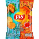 Chip Maniac- Lay's 2-in-1 Potato Chips  BBQ Chicken Wings and Salsa Chili Flavor, 1.41 oz- from USA