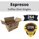 SToK -Cold Brew Espresso Coffee Shots, Unsweetened, 0.43 Fl Oz (Pack of 264)