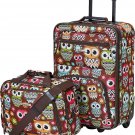 Rockland Fashion Softside Upright Luggage Set, Owl, 2-Piece (14/19)
