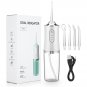 Oral Irrigator Portable Dental Water Flosser USB Rechargeable Water Jet Floss Tooth Pick 4 Jet Tip