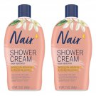 Nair Shower Cream Moroccan Argan Oil Shower Cream Hair Remover, 13.0 oz X 2