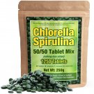 Premium Chlorella Spirulina-1,250 TABLETS (4 Months Supply)-NON-GMO