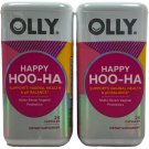 Olly Happy Hoo ha Supports Vaginal Health & pH Balance 25 Capsules 2 pack