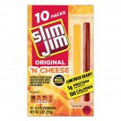 10-Pack Slim Jim Original 'N Cheese Made w/ Real Cheese, Original Flavor, 0.9 oz