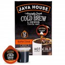 Hot or Cold   Cold Brew Coffee-SUMATRAN- Concentrate Single Serve Liquid Pods - 1.35 Fluid