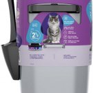 Ultimate Cat Litter Odor Control Pail - Silver + 1 Square Refill Bag