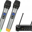 Dual Channel Wireless Handheld Microphone Easy-To-Use Adjustable Echo Effect -System-K036