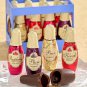 Wooden Boxed French Fruit Liqueur Filled Dark Chocolate Bottles From france
