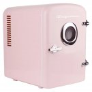 Frigidaire Portable Retro 6-can Mini Cooler, EFMIS151, Built-in Bluetooth(R) Speaker, Pink