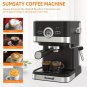 Fast Heating Espresso Machine With Milk Frother Wand Perfect For Home Baristas And RVs 20 Bar