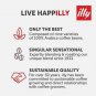 illy Intenso Ground Espresso Coffee, Bold Roast, Intense, Robust & Full, 8.8 oz