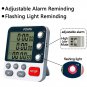 FCXJTU Digital Dual Kitchen Timer, 3 Channels Count UP/Down Timer, Cooking Ti...