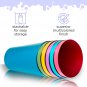ALUMINUM TUMBLERS Retro Jewel Aluminum Colored Tumblers Cups Set of 6, Multic...