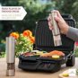 Electric Salt and Pepper Grinder Set - Stainless Steel Battery Operated Salt ...