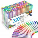 320 Pack Gel Pens Set, Smart Color Art 160 Colors Gel Pen with 160 Refills fo...