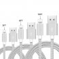 3 Pack x 10 ft Fast Charger Cable Heavy Duty For iPhone 13 12 11 X XR 8 7 Charging Cord
