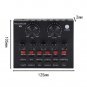 V8-Live Sound Card, USB External V8 Karaoke Recording Mobile Audio Mixer, Aud...