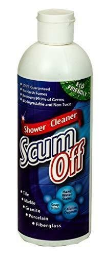 Scum Off Shower Cleaner for Hard Water, 16 fl.oz, Cleans Fiberglass, Tile,