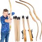 Island Genius Wooden Bow & Arrow Set for Kids, Archery Set for Boys Girls Youth, Kids Bow & Arr