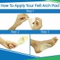 Arch Support Pads (12 Pack) Adhesive Felt Foot Insert - Men Women - for Shoes...