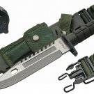 SZCO Supplies 13" M-9 Bayonet Military Style Tactical Saw Back Knife,Green/Bl... SZCO Supplies 13" M-9 Bayonet Military Style Tactical Saw Back Knife,Green/Bl...