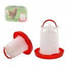 Chicken Feeder Drinker Poultry Chick Hen Quail Bantam Food Water Kettle New S5 Chicken Feeder Drinker Poultry Chick Hen Quail Bantam Food Water Kettle New S5
