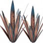 2pcs Tequila Rustic Sculpture DIY Metal Agave Plant Home Decor Rustic Hand Pa...