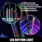 Wireless Sound Activated RGB Light Bar Black RechargeableUS-From China