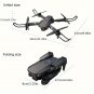 Drone with Dual HD Cameras, 480p Video, Wi-Fi, USB Chargin