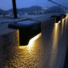 4pcs Solar LED Stair Lights -, Motion Sensor Outdoor Garden & Terrace Step Lighting with Crysta