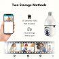 [Automatic Tracking] E27 Bulb Camera | Automatic Tracking, Full Color Night Vision, Bidirection 1 PC