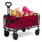 450LBS /mini Heavy-Duty Foldable Utility Cart with 360&Acirc;&deg; Rotating All-Terrain Wheels, RED