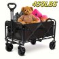 450LBS /mini Heavy-Duty Foldable Utility Cart with 360&Acirc;&deg; Rotating All-Terrain Wheels, RED